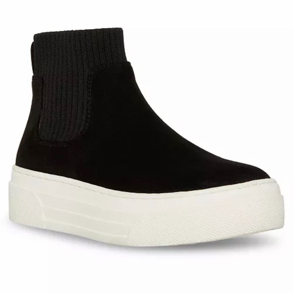 Steve Madden Kids Girls JCORMAC Zipper Closure Sneakers in Black Size 5